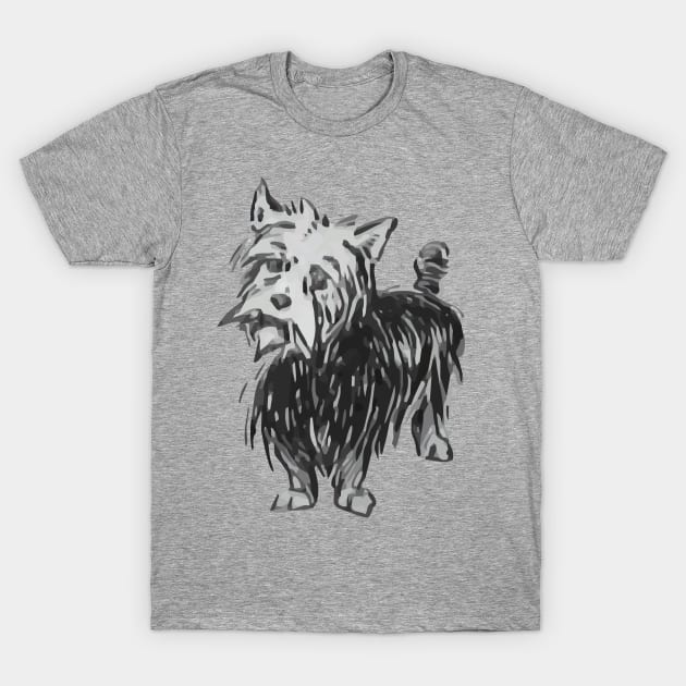 Toto at attention T-Shirt by Quick Nick Pics